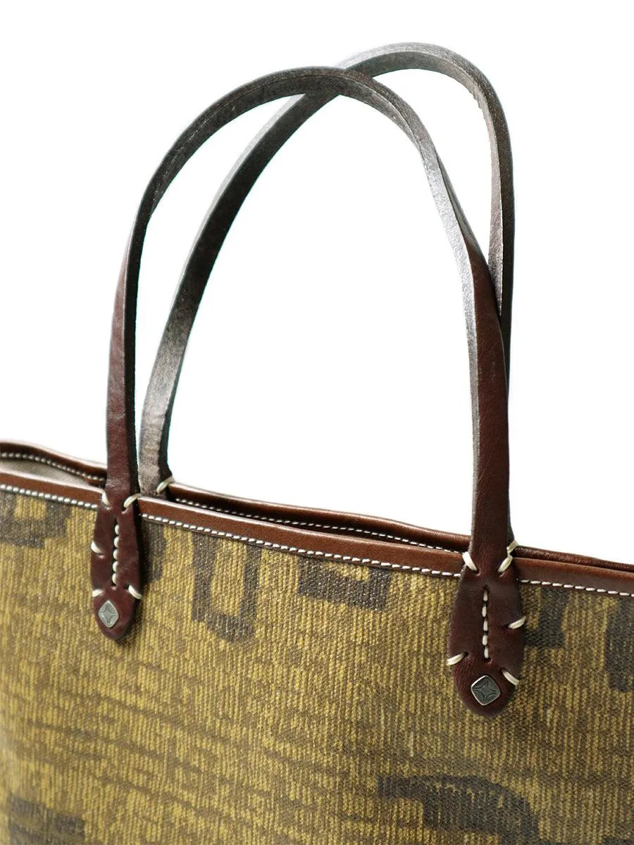 Kapital Hopi basket pattern canvas TOTE BAG (small)