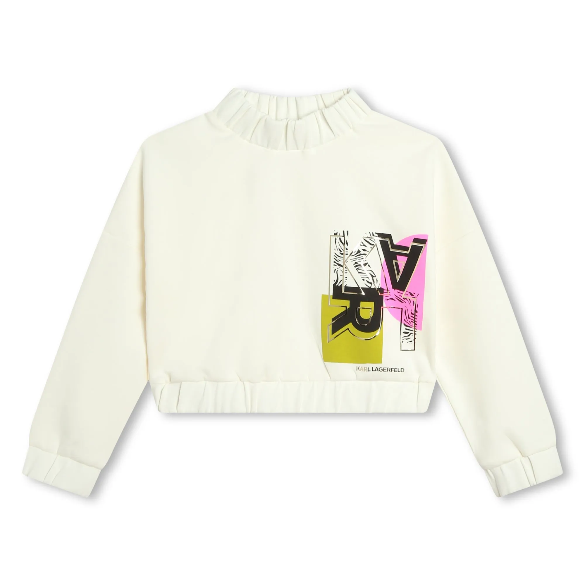 Karl Lagerfeld Sweater Block Logo Cream