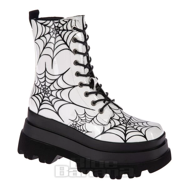 KOI FOOTWEAR Koi Web Trap Boots (White)