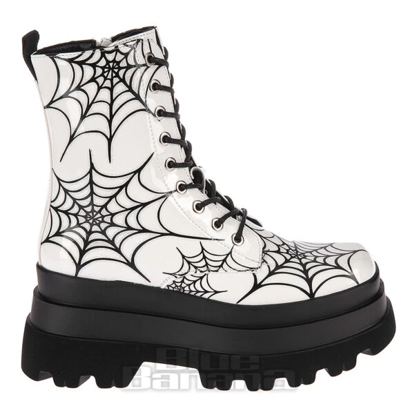 KOI FOOTWEAR Koi Web Trap Boots (White)