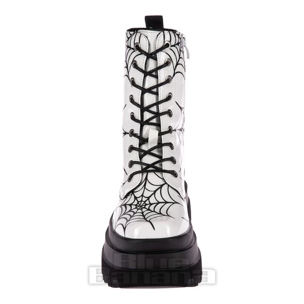 KOI FOOTWEAR Koi Web Trap Boots (White)