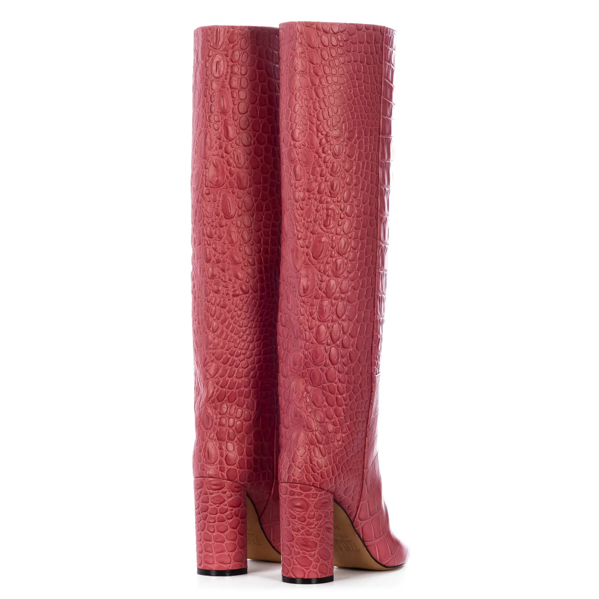 LAMPONE TALL BOOTS WITH ANIMAL PRINT