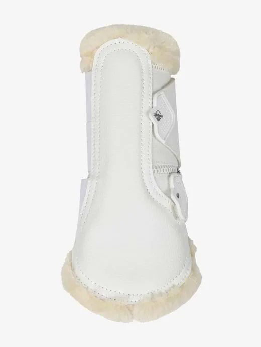 LeMieux Fleece Edged Mesh Brushing Boots White