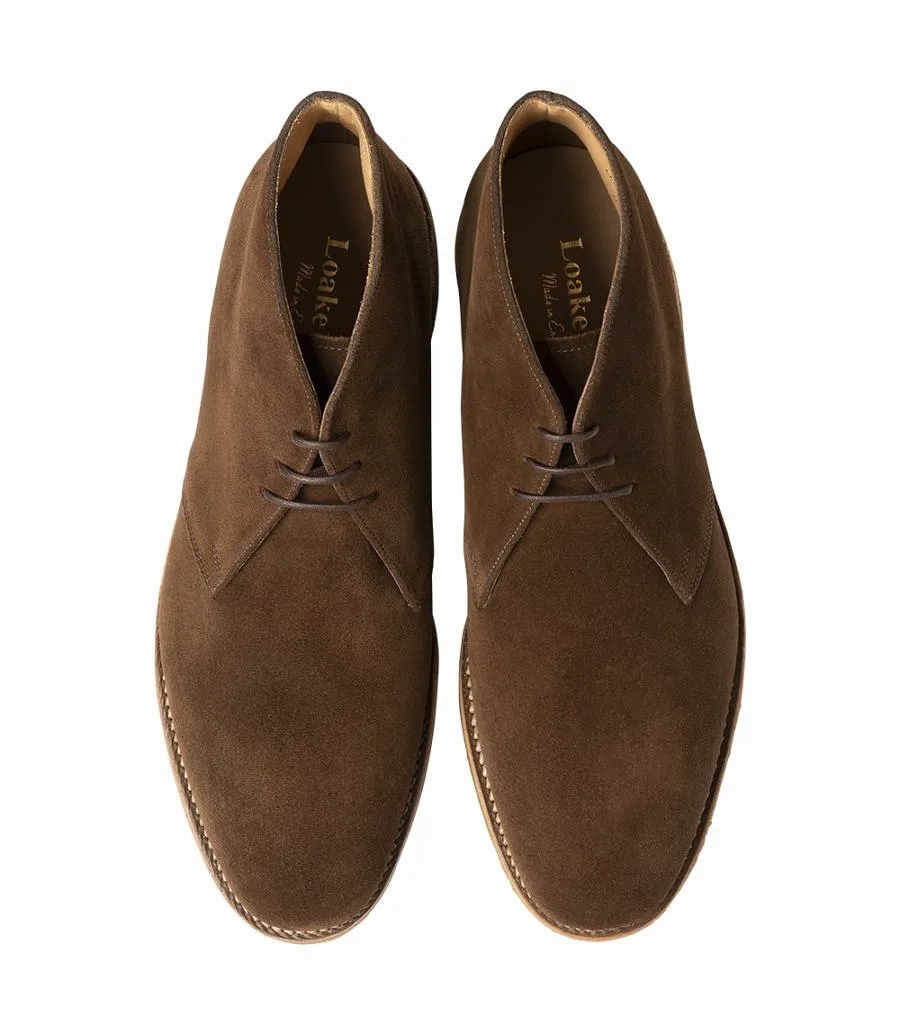 LOAKE Rivington Chukka Boot - Brown Suede