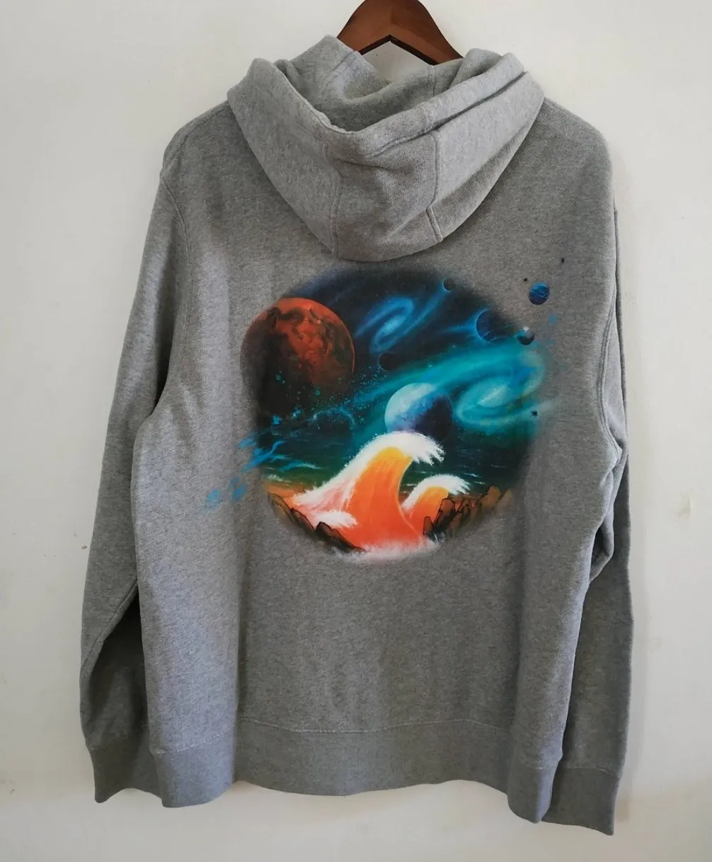 LOEWE  |Airbrush print hoodie in cotton