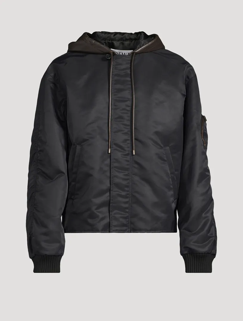 LOEWE Hooded Bomber Jacket