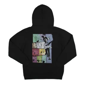 Logo and Group Pose Black Hoodie