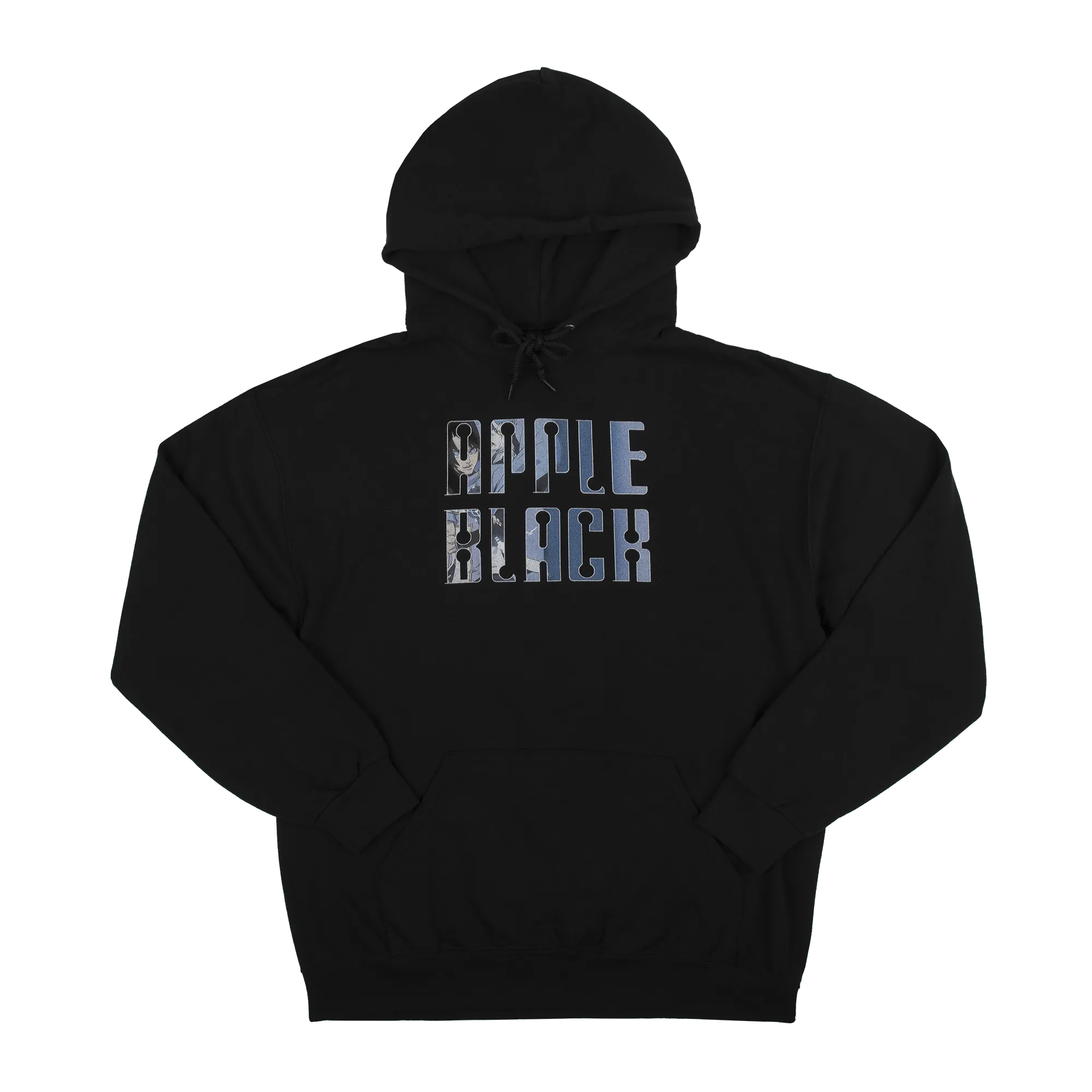 Logo and Group Pose Black Hoodie