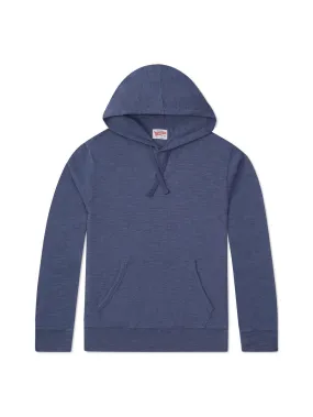 Long Sleeve Slub Hoodie - Marina Blue