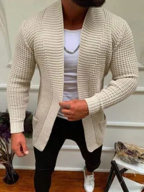 Loose Casual Knitted Men Cardigan Sweater