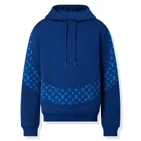 Louis Vuitton LV Monogram Circle Cut Blue Hoodie