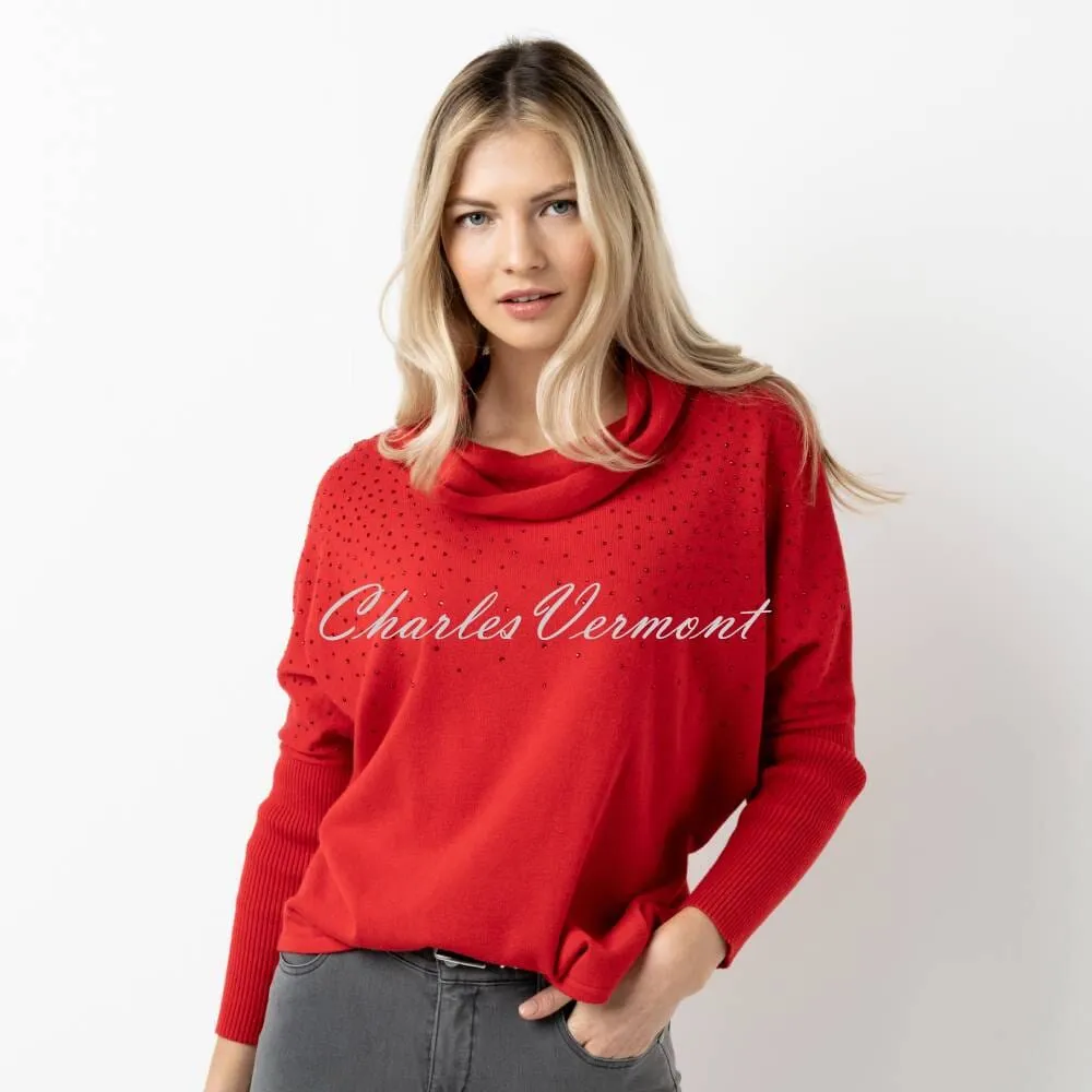 Marble Sweater - Style 6733-109 (Red)