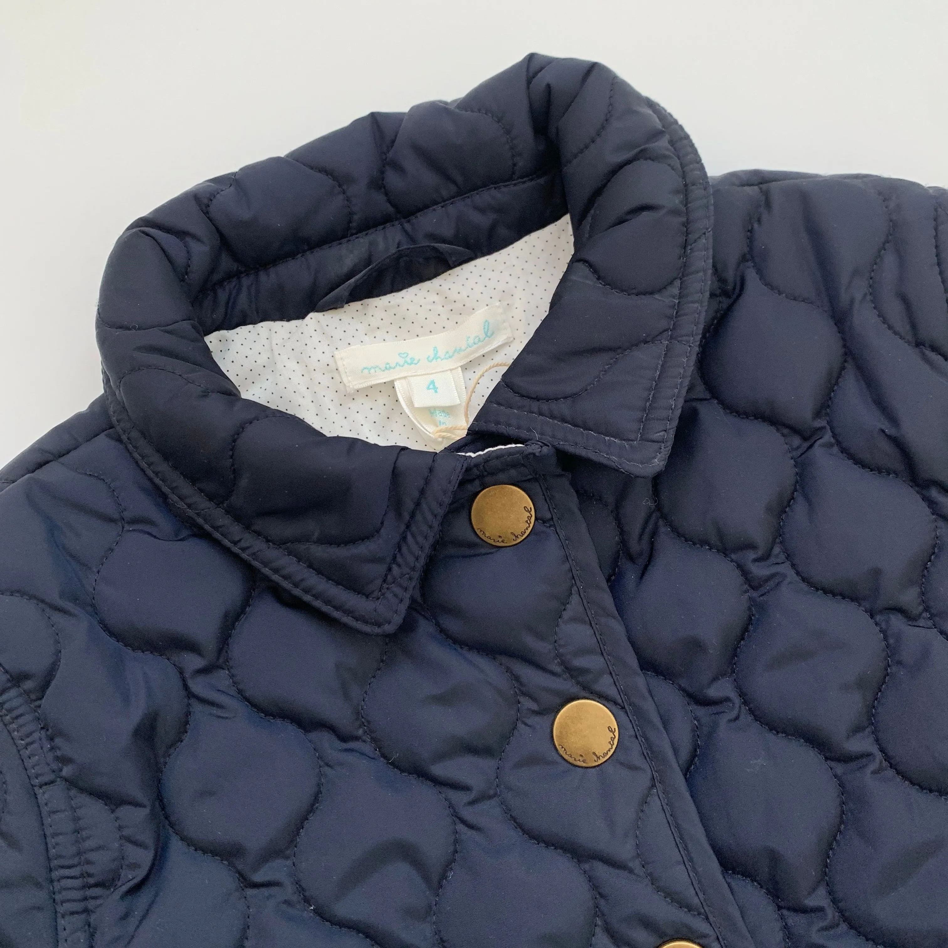 Marie-Chantal Navy Padded Riding Jacket: 4 Years (Brand New)