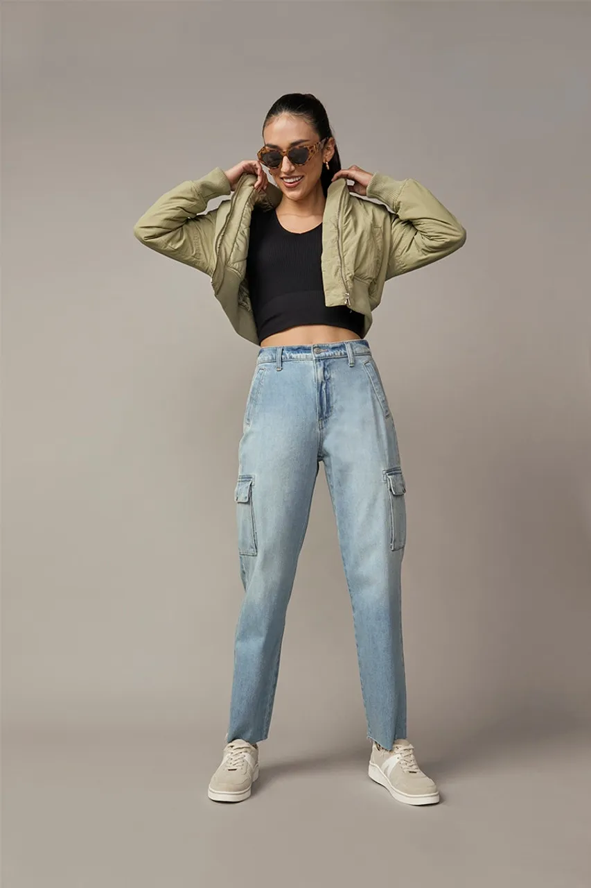 Matilda Crop Bomber Jacket