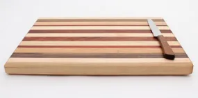 Medium Cutting Board with Stripes in Maple - Size 10x13