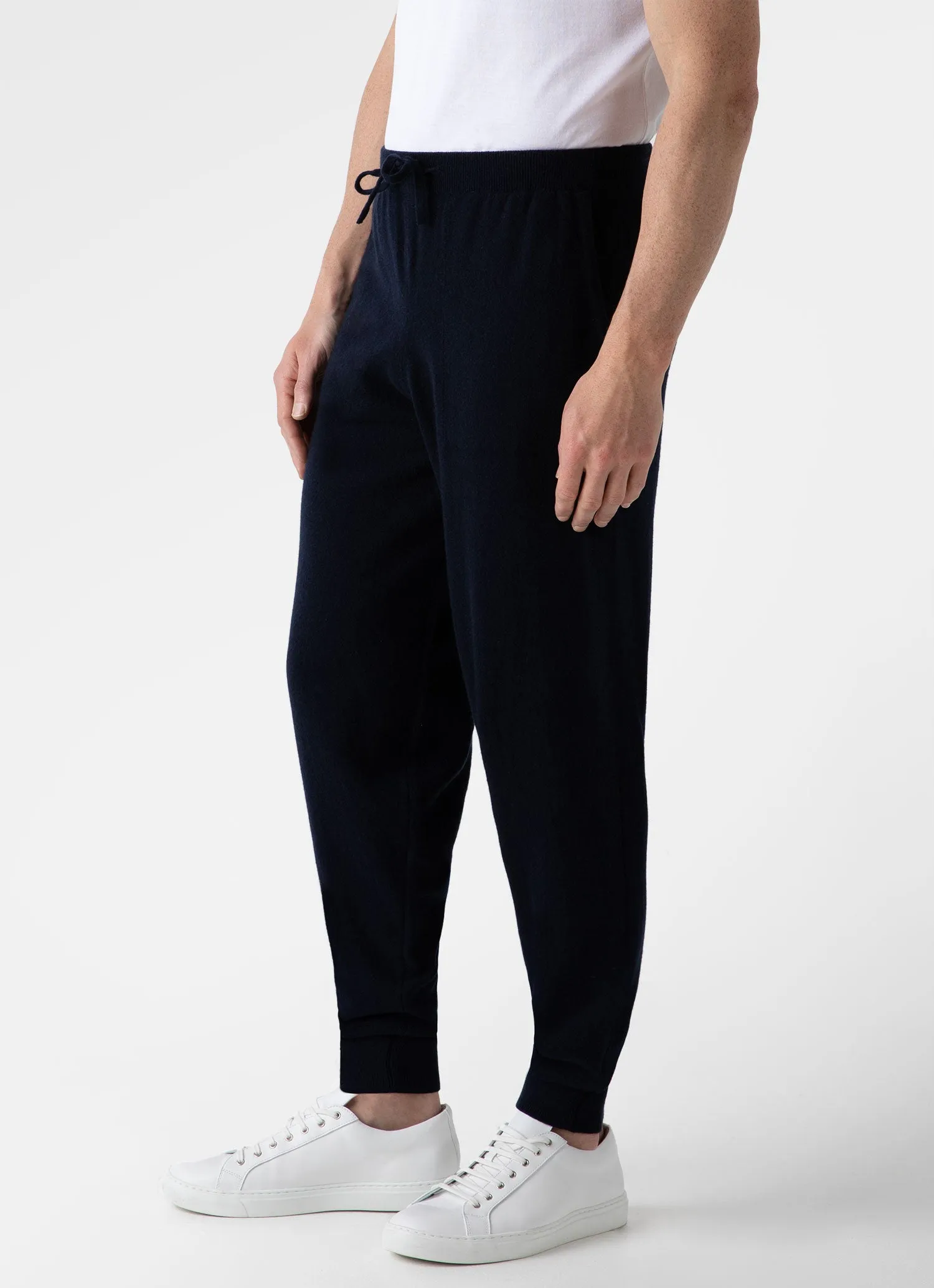 Men's Cashmere Lounge Pant in Navy