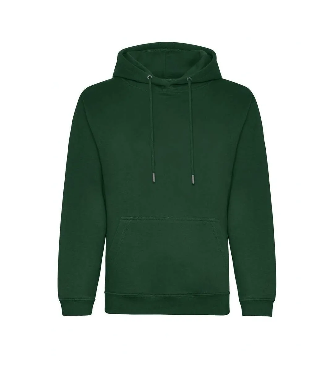 Mens organic hoodie bottle green Awdis