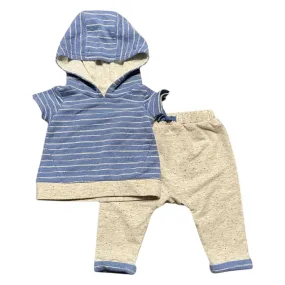 Miniclasix Striped Hoodie & Jogging Pants Set