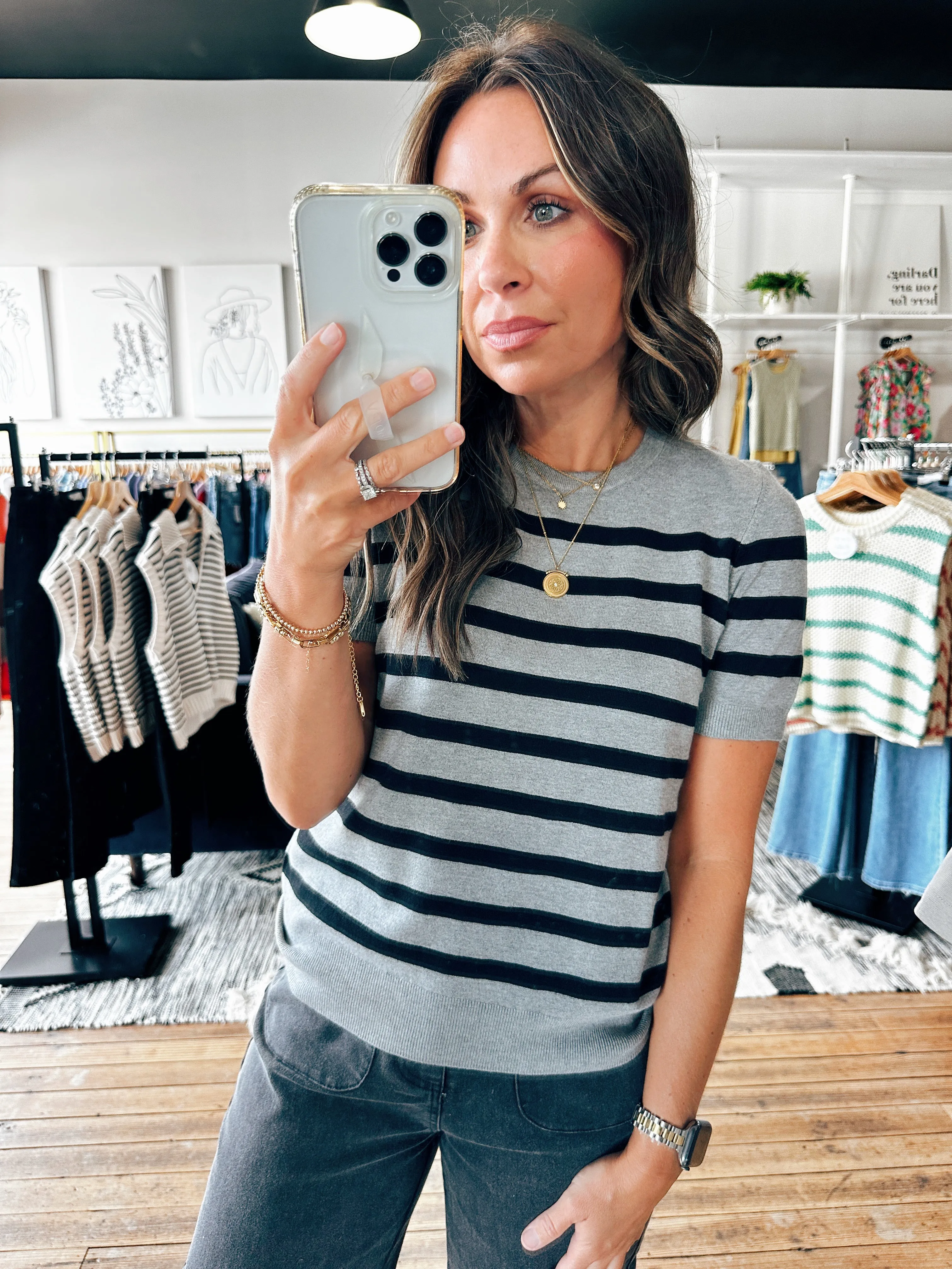 Miranda Classic Stripe Sweater-2 Colors