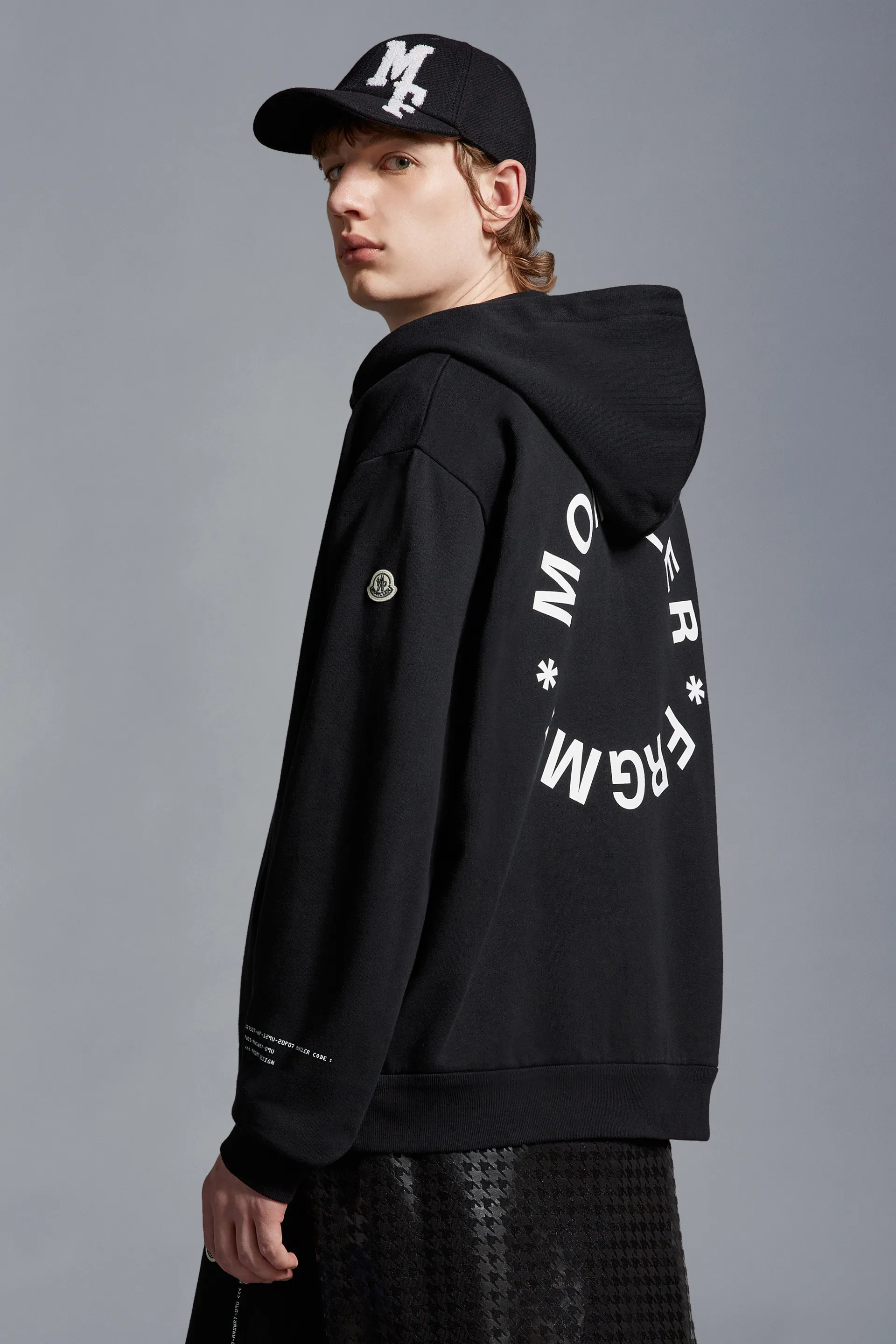 MONCLER  |Logo Motif Zip-Up Hoodie