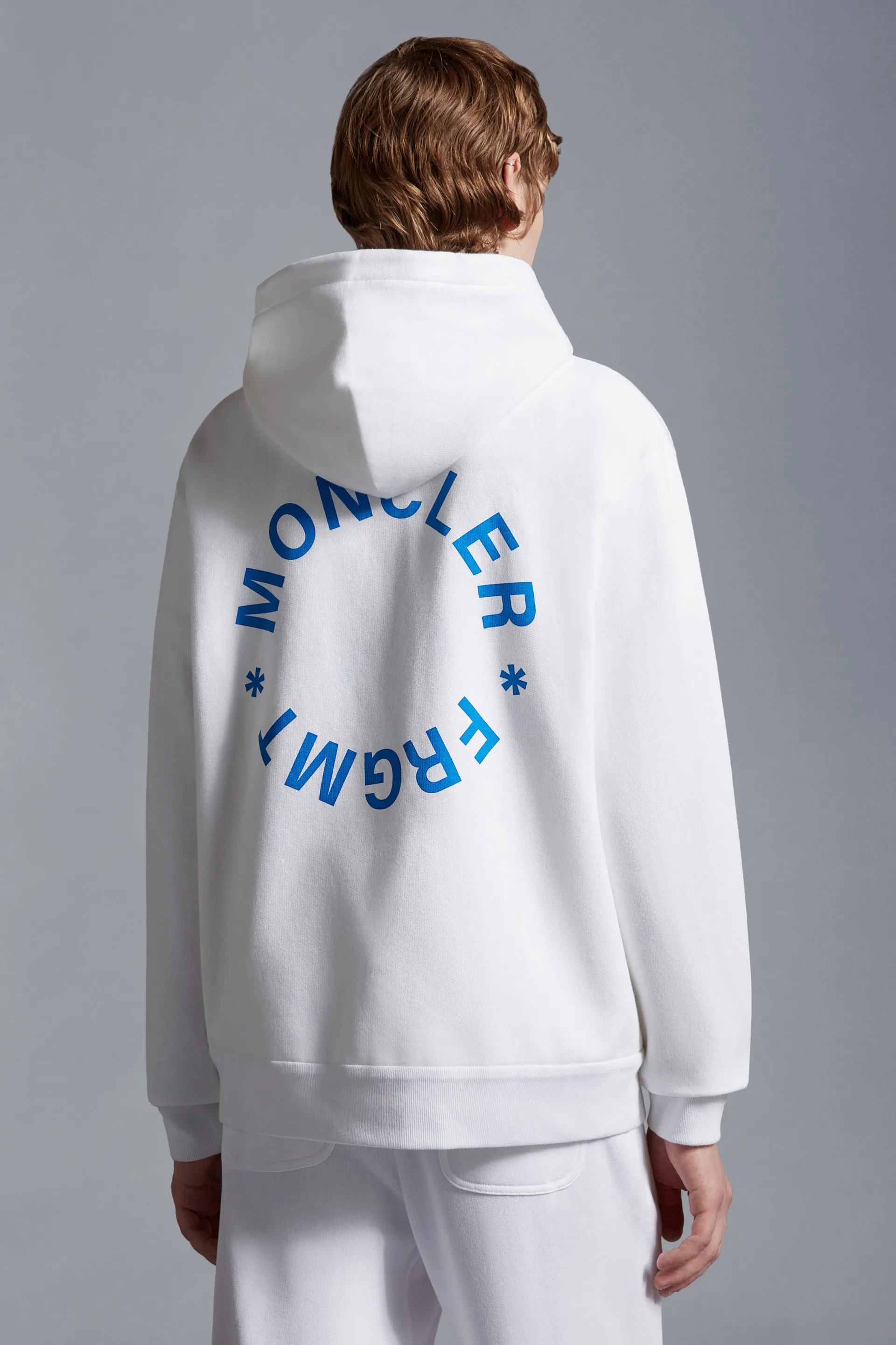 MONCLER  |Logo Motif Zip-Up Hoodie