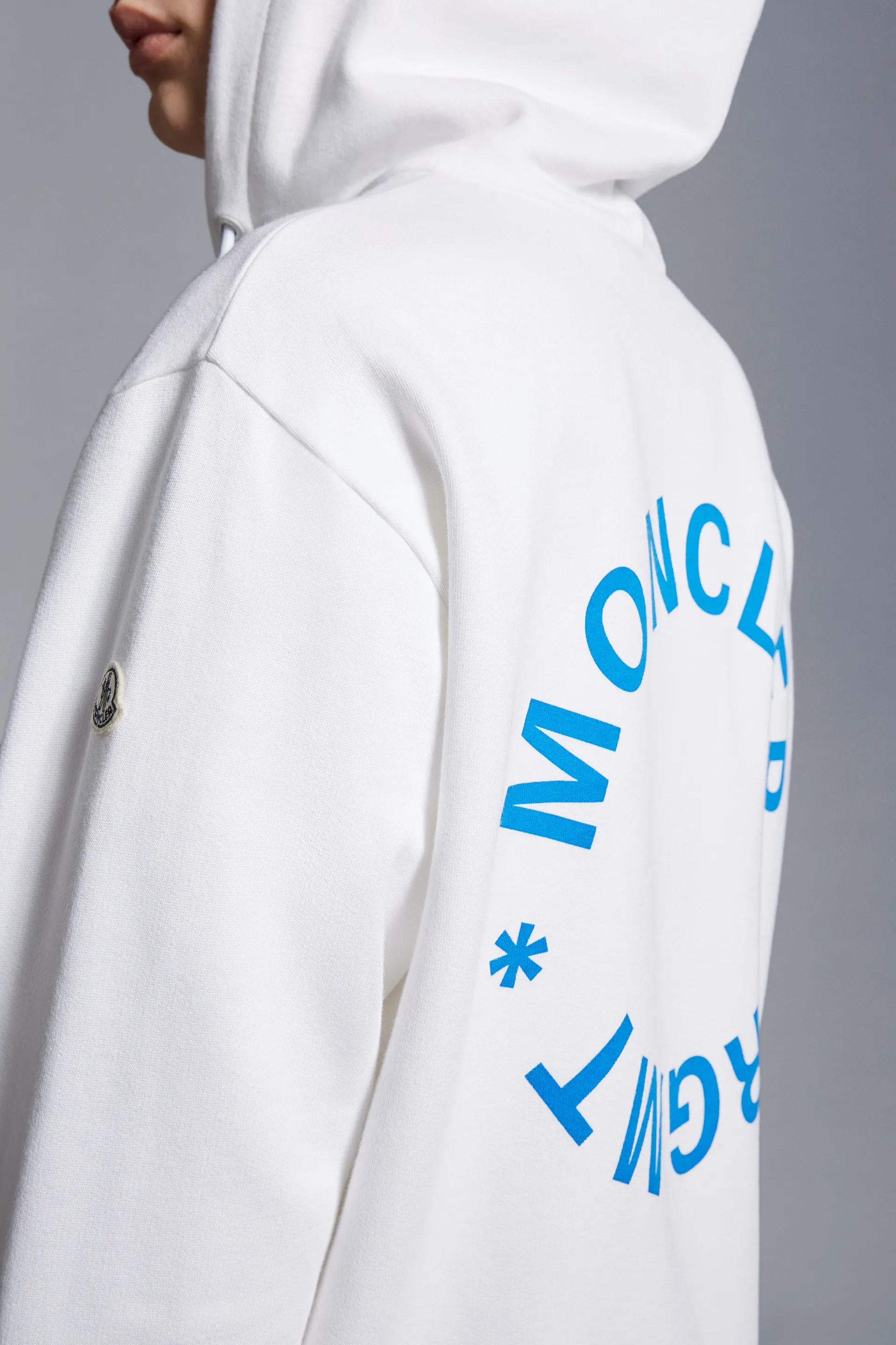 MONCLER  |Logo Motif Zip-Up Hoodie