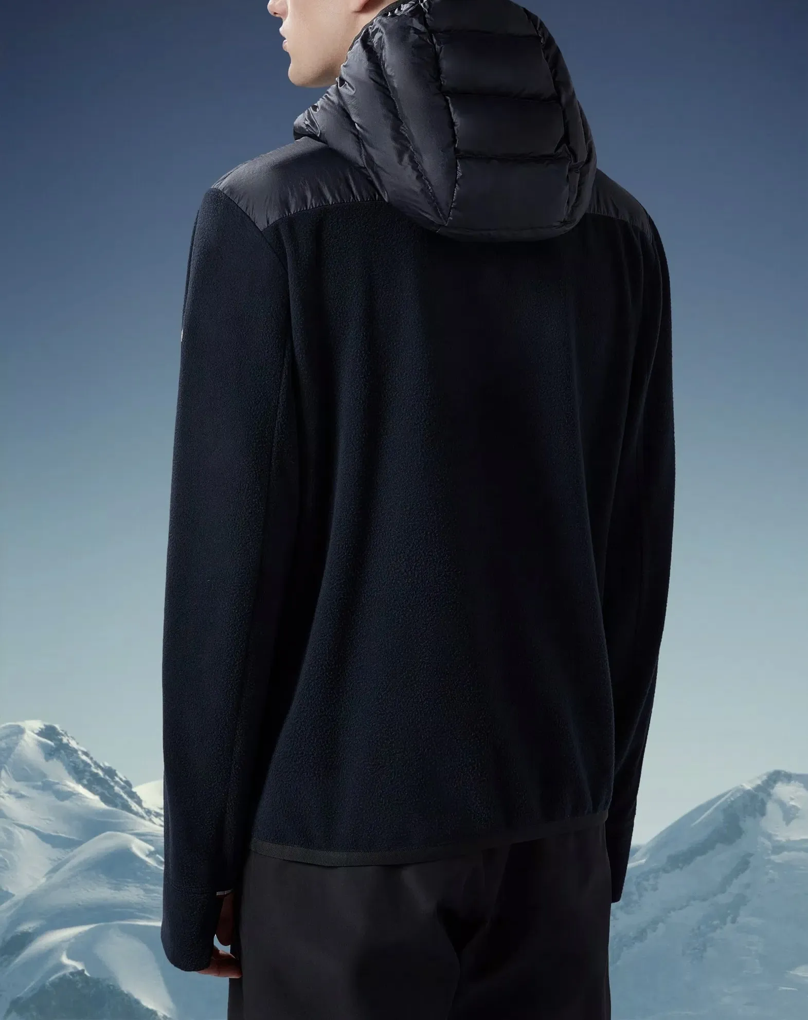 MONCLER  |Padded Fleece Zip-Up Hoodie