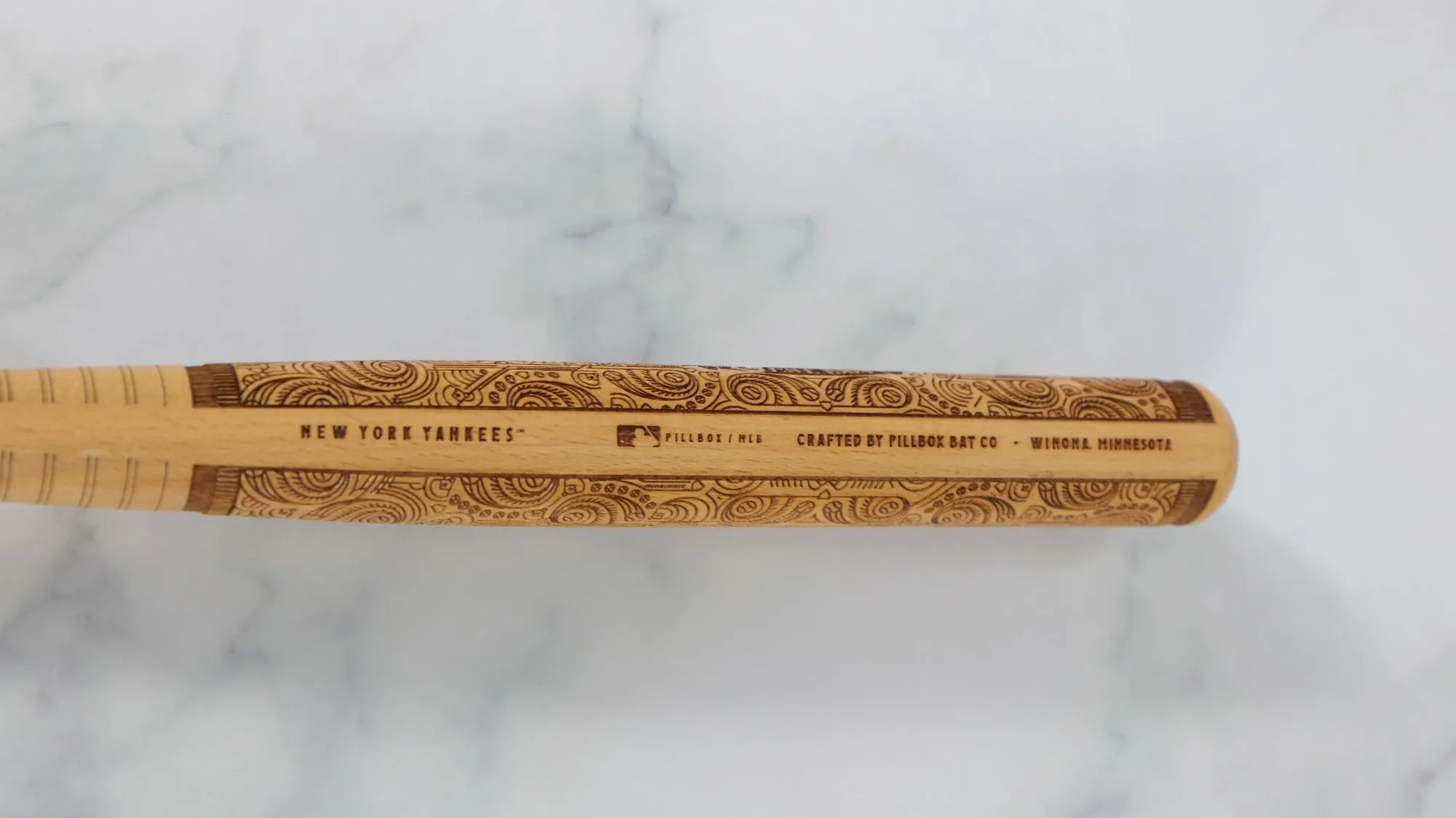 New York Yankees Laser Engraved Hardwood Mini Bat