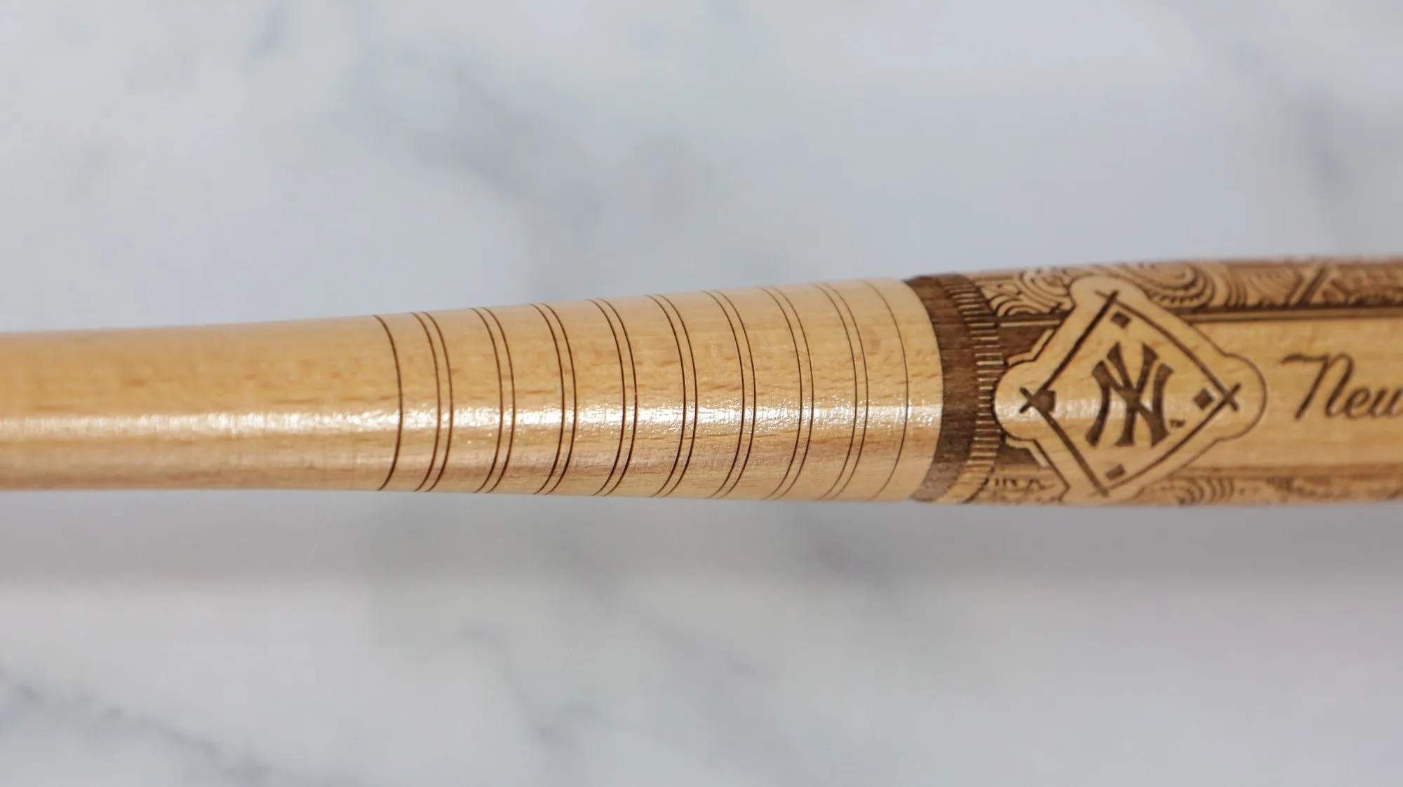 New York Yankees Laser Engraved Hardwood Mini Bat