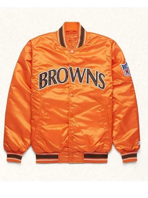 NFL Starter Browns Satin Jacket - New American Jackets