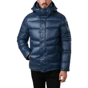 Pajar Mens Dorchester Puffer Jacket with Det Hood and Bib - NAVY