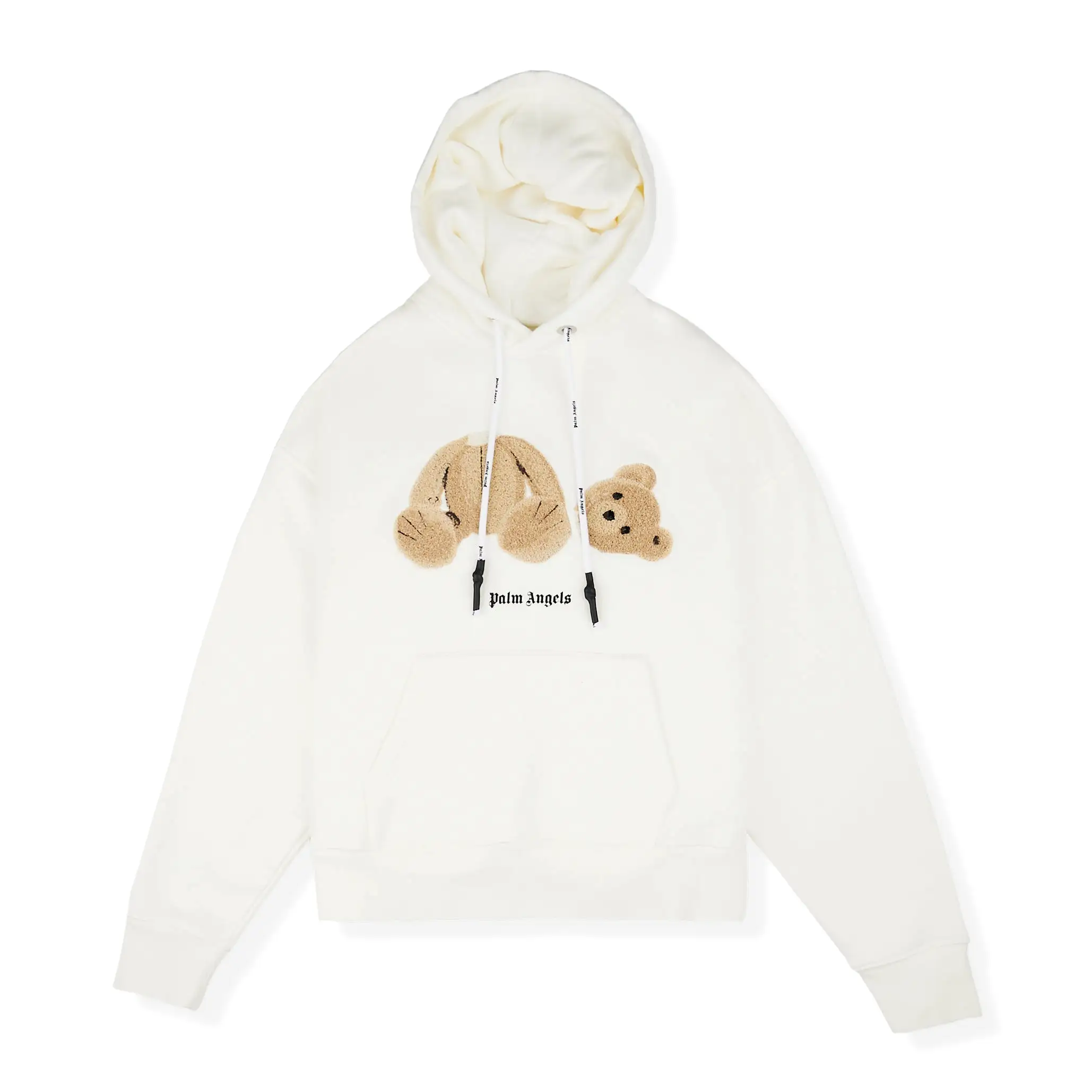 Palm Angels Kill The Bear White Hoodie