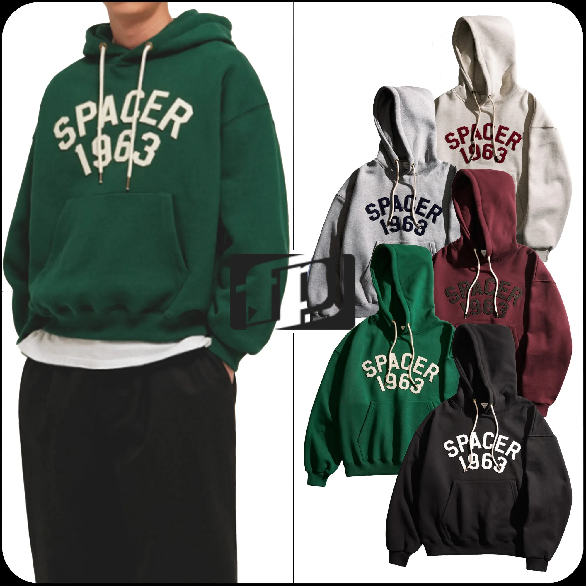 perstep  |[PERSTEP]★MIDDLE SPACER HOODIE