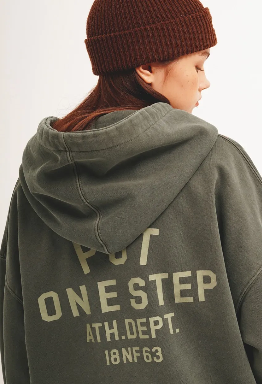 perstep  |[PERSTEP]★STRUCTURE PIGMENT HOODIE