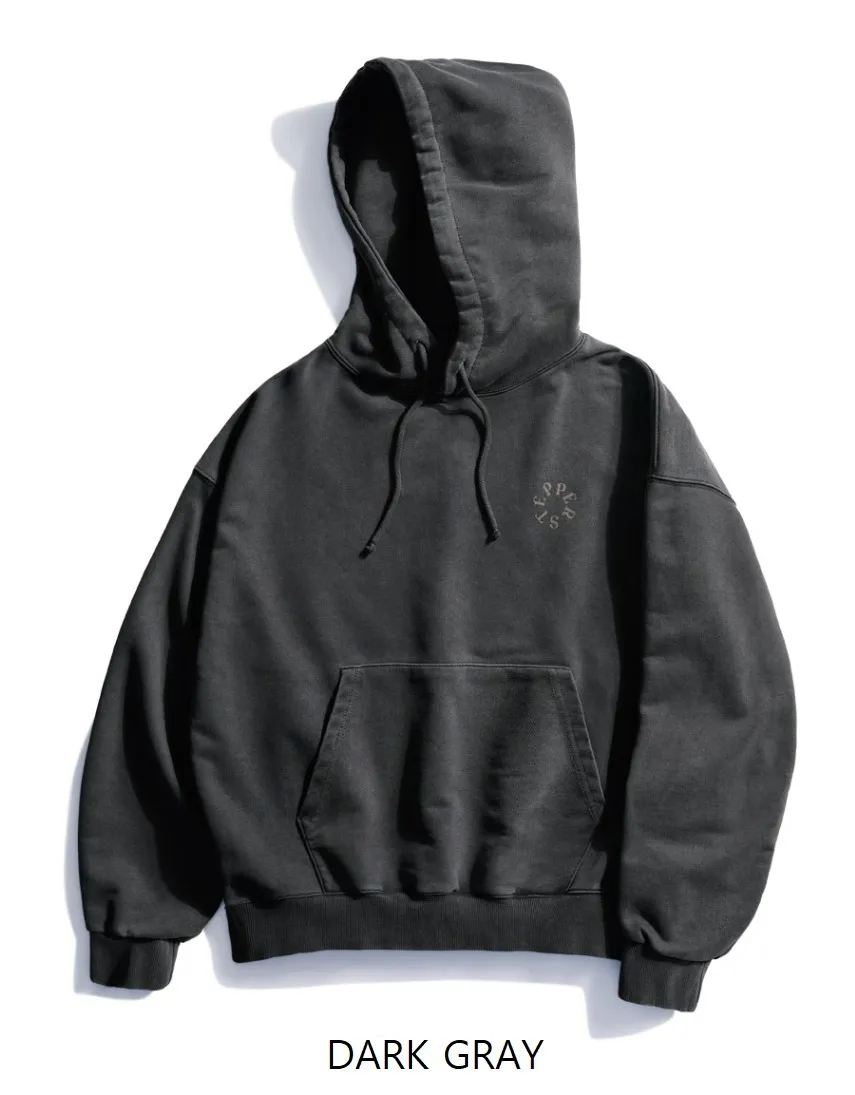 perstep  |[PERSTEP]★STRUCTURE PIGMENT HOODIE