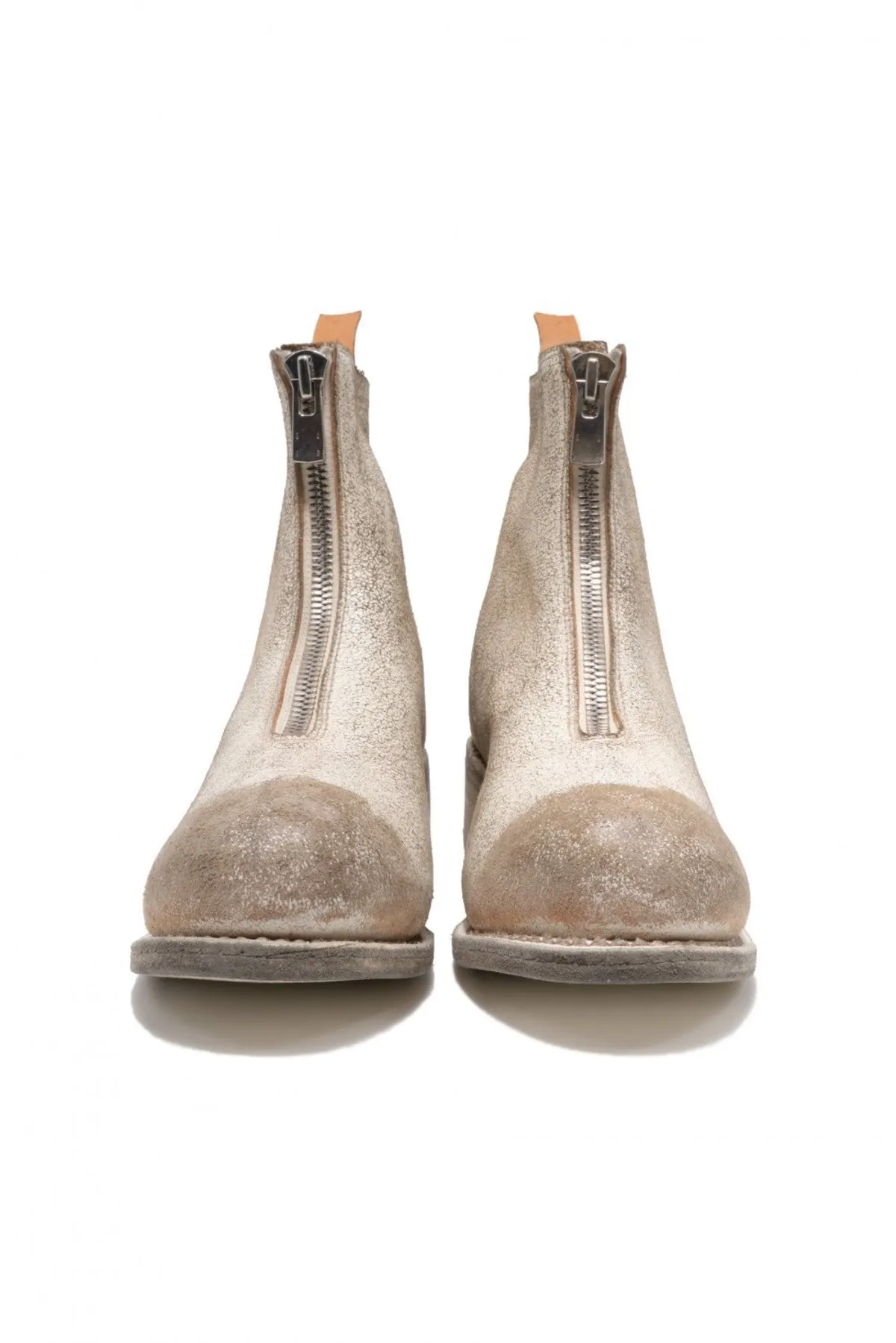 PL1 Distressed Boots - White