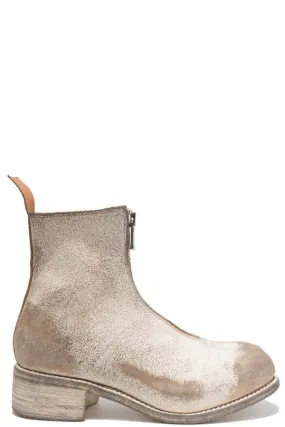 PL1 Distressed Boots - White