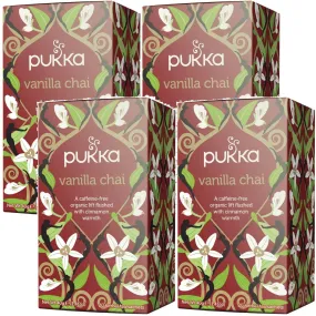 Pukka Tea Vanilla Chai 20 Teabags 4 Pack