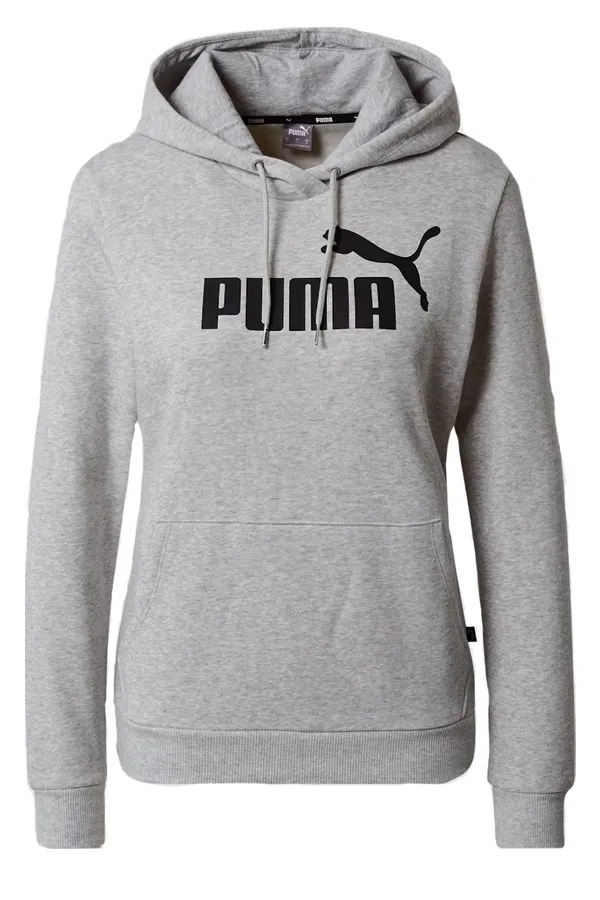 PUMA Women Essential Logo Hoodie Grey