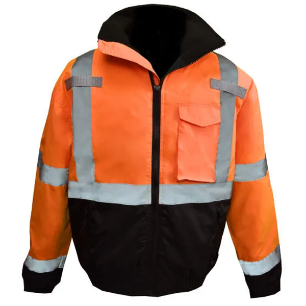 Radians Class 3 High Visibility Weatherproof Bomber Jacket with Quilted Built-in Liner