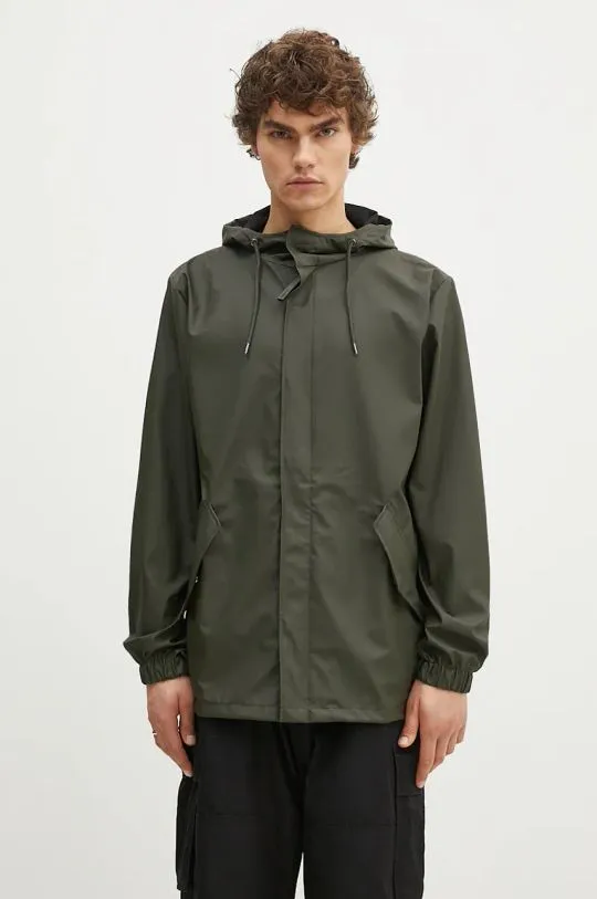 Rains jacket 18010 Jackets green color