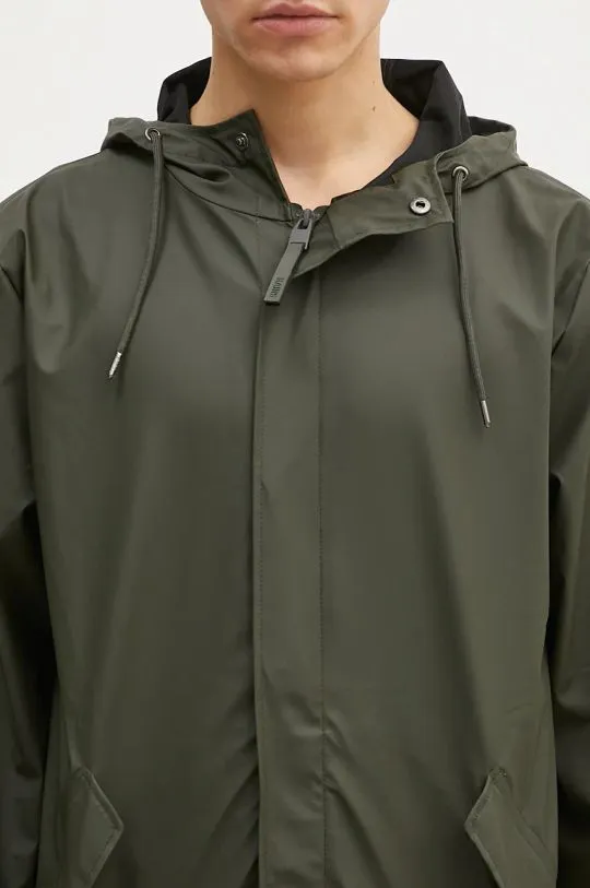 Rains jacket 18010 Jackets green color