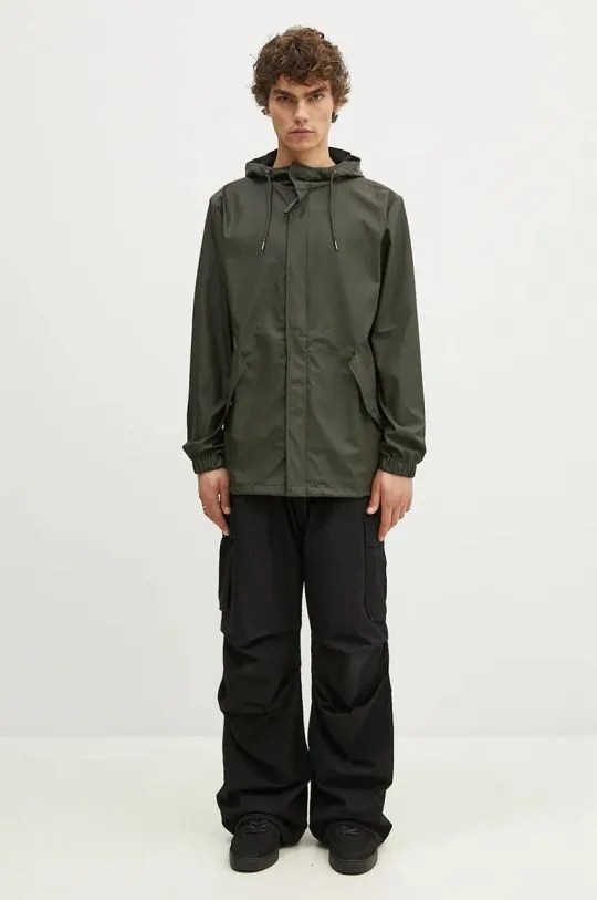 Rains jacket 18010 Jackets green color