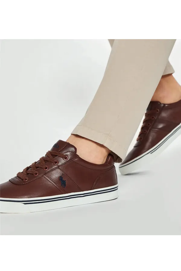 Ralph Lauren Leather Sneaker Brown