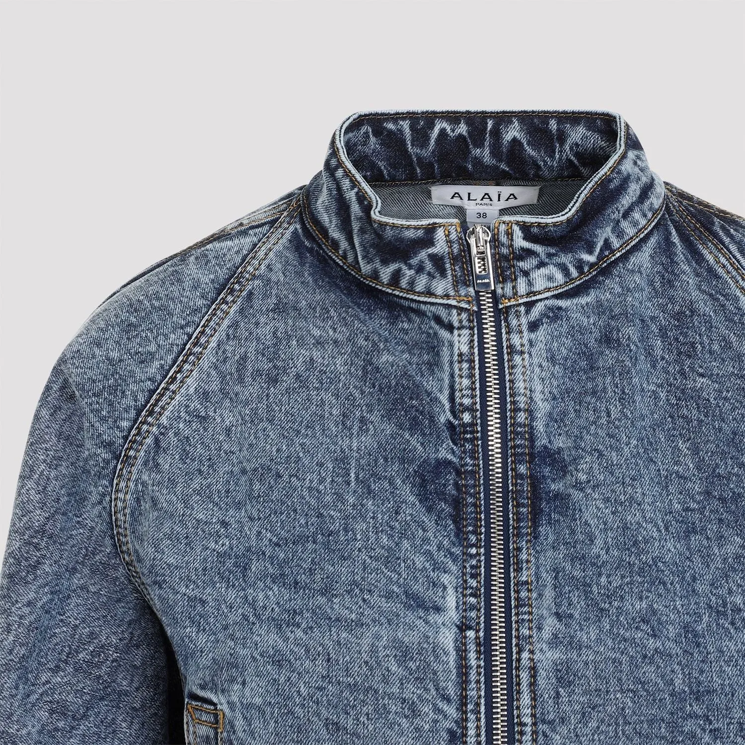 ROUND DENIM JACKET