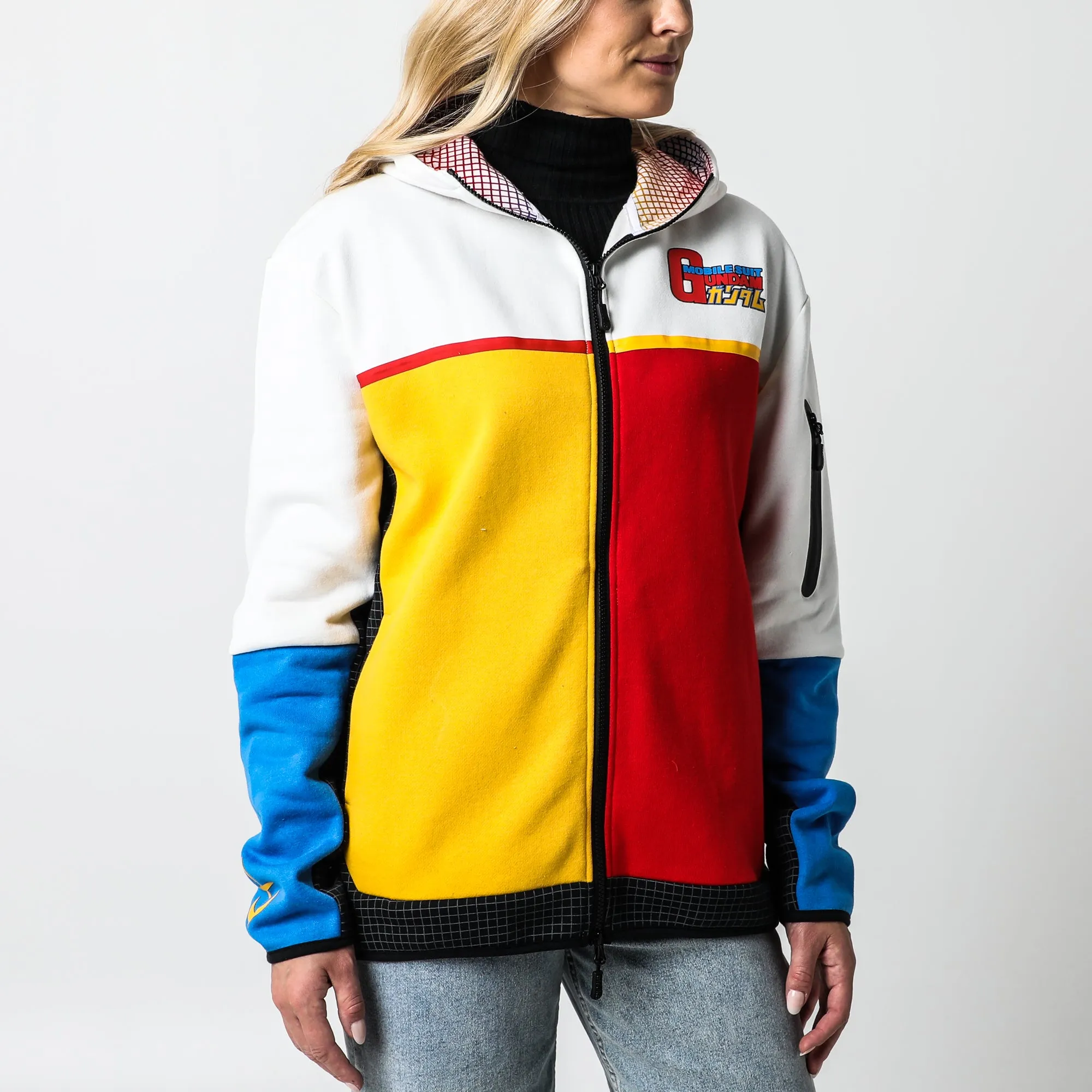 RX-78-2 Contrast Zip Hoodie