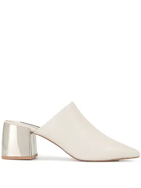 Senso Women's Savina Point Toe Block Heel Shoes - BEIGE