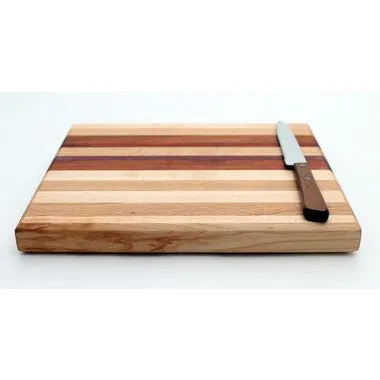 Small Cutting Board with Stripes in Maple - Size 9x10