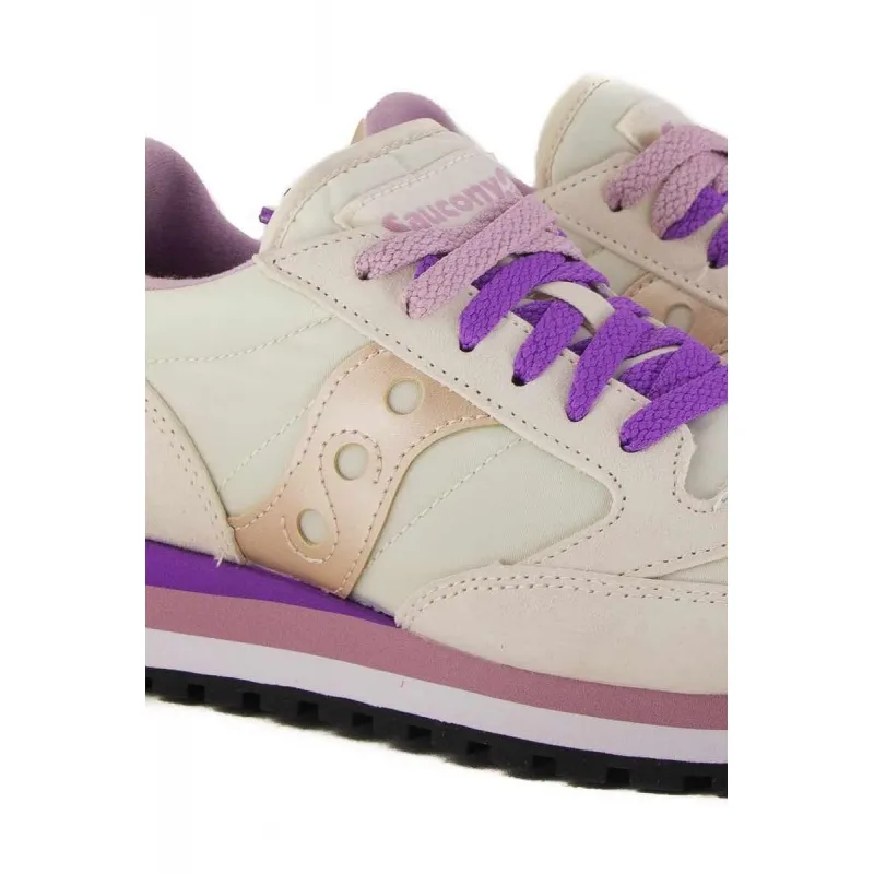 SNEAKERS DONNA JAZZ TRIPLE, CREMA