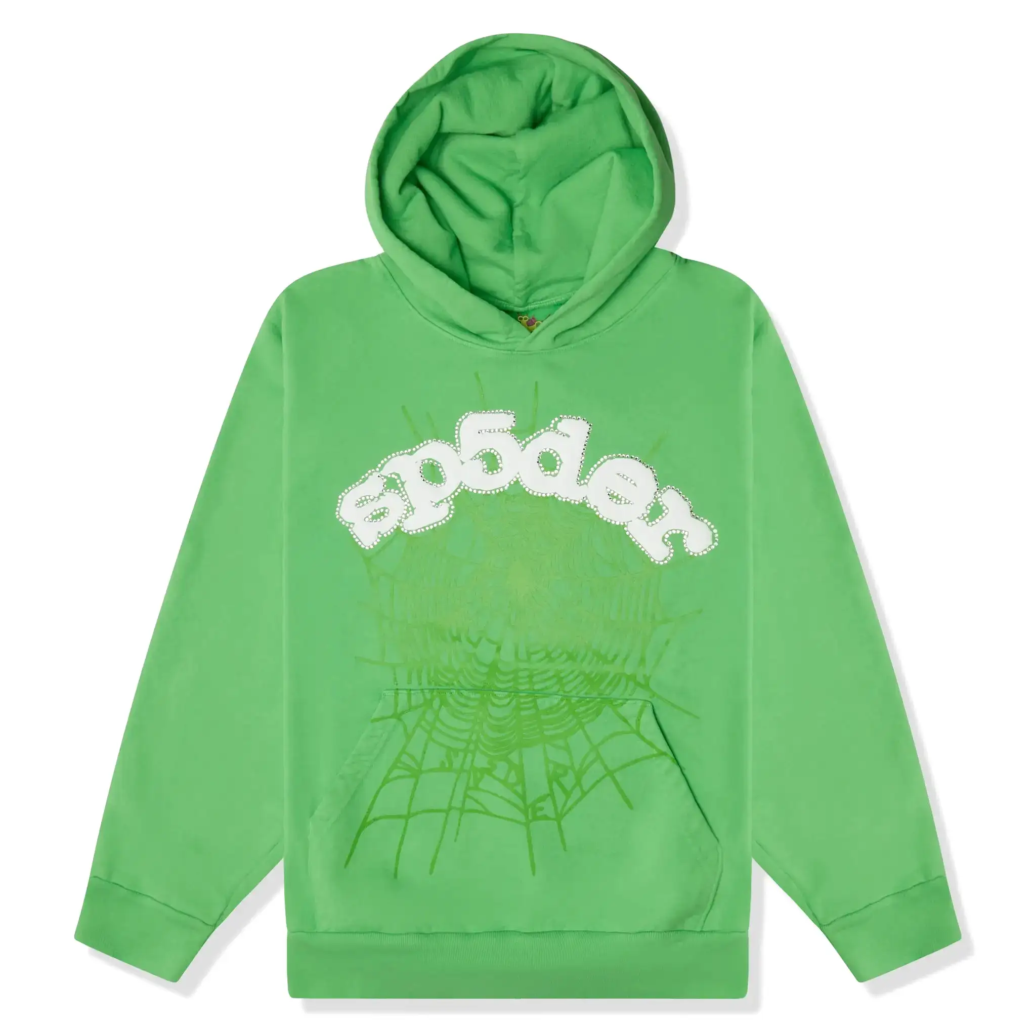 Sp5der Web Slime Green Hoodie